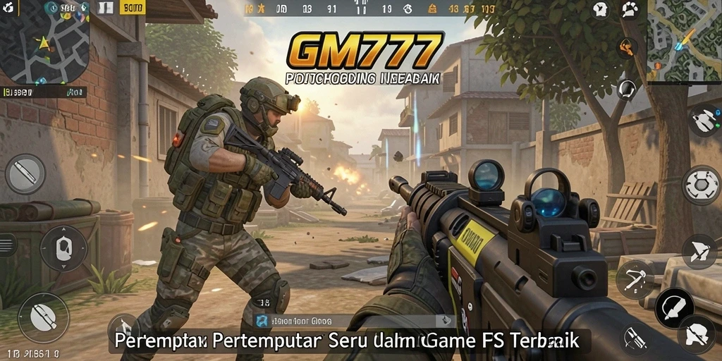 Gameplay dinamis GM777 dalam pertempuran FPS yang epik.