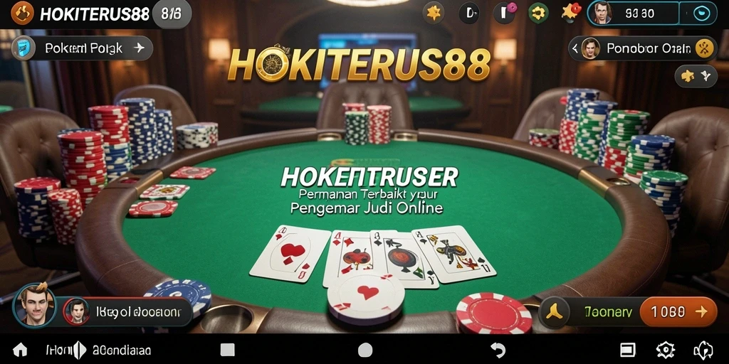 Gameplay seru HOKITERUS88 dalam aksi poker penuh strategi.