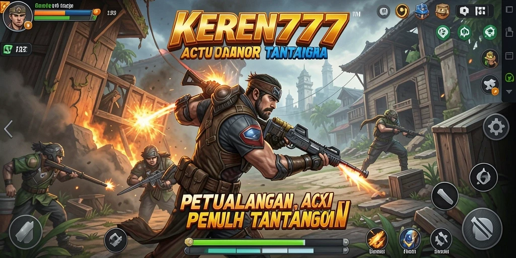 Tampilan gameplay KEREN777 yang mendebarkan dan penuh aksi.