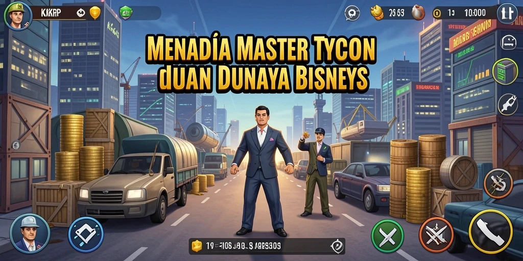 Screenshot KKRP menunjukkan pemain mengelola bisnis dengan strategi cerdas.