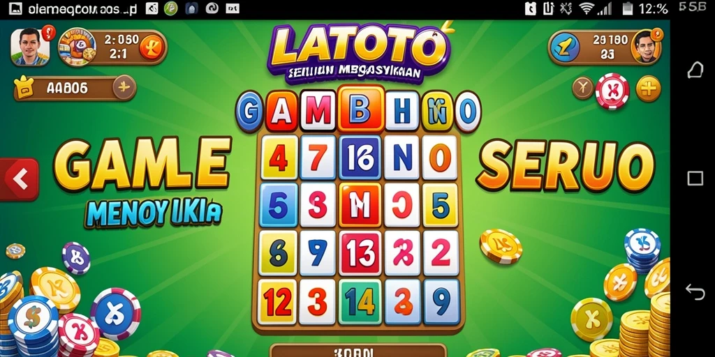 Tampilan permainan Bingo yang menarik dan penuh warna di LATOTO.